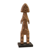 Figura Aklama, Adan (Adangbe), Togo/Gana, Séc. XX, madeira, pigmentos, 6x25x3cm – Ref CCAK23-027