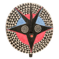 Máscara Ritual, Bwa, Burkina Faso, Séc. XX, madeira, pigmentos, 46X51X6cm – Ref CCT23-134