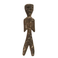 Figura Aklama, Adan (Adangbe), Togo/Gana, Séc. XX, madeira, 4x17x3cm – Ref CCAK20-101