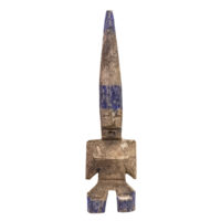Figura Aklama, Adan (Adangbe), Togo/Gana, Séc. XX, madeira, pigmentos, 7x25x3cm – Ref CCAK21-007