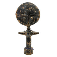 Akuaba Doll, Ashanti, Gana, Séc. XX, madeira, 11x23x5cm – CC20-151 [INDISPONÍVEL / UNAVAILABLE]