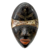 Dan, "Máscara", R.D. Congo ou Libéria, século XX, madeira, pigmentos, 19x28x13cm