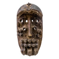 Grebo, "Máscara Kru", Libéria, século XX, madeira, 10x20x8cm [INDISPONÍVEL / UNAVAILABLE]