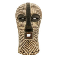 Máscara Kifwebe, Songye, R.D. Congo, Séc. XX, madeira, pigmentos, 17x32x18cm – REF CC21-009 [INDISPONÍVEL / UNAVAILABLE]