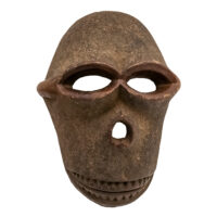 Máscara Idiok Ekpo, Ibibio, Nigéria, Séc. XX, madeira, 20x27x12cm – Ref CCT24-007