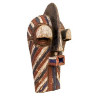 Máscara Kifwebe, Songye, R.D. Congo, Séc. XX, madeira, pigmentos, 21x46x16cm – Ref CCT24-015