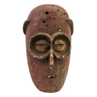 Máscara ritual, Kuba, R.D. Congo, Séc. XX, madeira, pigmentos, 20x33x15cm – Ref CCT24-016