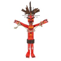 "Cristo das Cordas", 2016, madeira pintada, correntes, pregos, metal, corda, 46x75x14cm [INDISPONÍVEL / UNAVAILABLE]