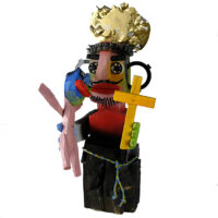 "Santantónio", 2017, madeira, tintas, diversos, 22x48x26cm [INDISPONÍVEL/UNAVAILABLE]