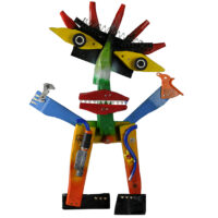 "Cristo Justiceiro", 2017, madeira, tintas, diversos, 35x46x12cm [INDISPONÍVEL/UNAVAILABLE]