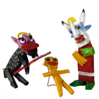 "Presépio 2 em 1", 2017, madeira, tintas, diversos, 32x29x9cm (A) [INDISPONÍVEL/UNAVAILABLE]