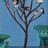 "Árvore das Personalidades", acrílico sobre madeira, 20x35cm [INDISPONÍVEL/UNAVAILABLE]