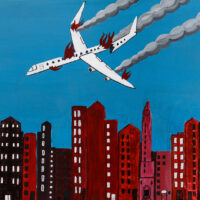 "Avião", 2016, acrílico sobre tela, 60x40cm [COLECÇÃO CRUZES CANHOTO]