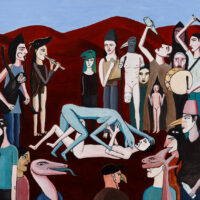 "Reptiliano no Arredas", acrílico sobre tela, 60x40cm [INDISPONÍVEL / UNAVAILABLE]