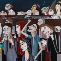 "Cerimónia", acrílico sobre tela, 80x50cm [INDISPONÍVEL / UNAVAILABLE]