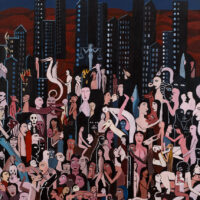 "Fronteira", acrílico sobre tela, 60x90cm