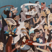 "Torre de Profissões (Babel) (Houbo Jungle), acrílico sobre tela, 100x80cm [INDISPONÍVEL / UNAVAILABLE]