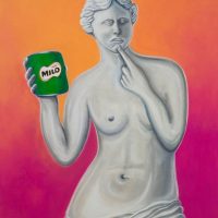 "O Milo de Vénus", 2016, acrílico sobre tela, 60x80cm