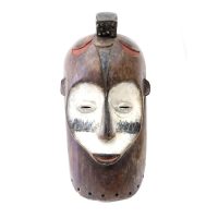 Máscara Ritual, Fang, Gabão, Séc. XX, madeira, pigmentos, metal, 19x40x14cm – Ref CCT19-104 [INDISPONÍVEL / UNAVAILABLE]