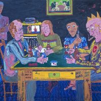 "Os Jogadores de Cartas" (a partir de Paul Cézanne), 2018, óleo sobre tela, 100x70cm [INDISPONÍVEL / UNAVAILABLE]