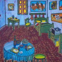 "O Quarto de ZMB Gogh" (a partir de Vincent van Gogh), 2018, óleo sobre tela, 100x70cm [INDISPONÍVEL / UNAVAILABLE]
