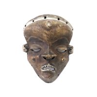 Pende, "Máscara Mbuya", R.D. Congo, século XX, madeira, pigmentos, 24x19x10cm
