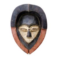 "Máscara Ritual", Kwele, Gabão, século XX, madeira, pigmentos naturais, 19x27x13cm [INDISPONÍVEL / UNAVAILABLE]