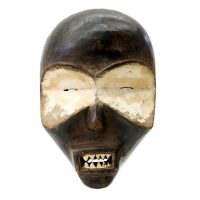 Máscara Ritual, Ibibio, Nigéria, século XX, madeira, pigmento natural, 17x26x10cm – Ref CC19-333 [INDISPONÍVEL / UNAVAILABLE]