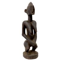 Figura Ritual Feminina, Bamana/Bambara, Mali, século XX, madeira, 11x42x13cm – Ref CC19-433