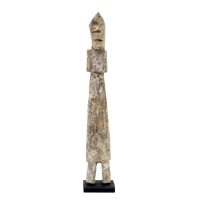 "Estatueta Aklama #148", Adangbé ou Ewe, Gana, século XX, madeira, vestígios de pigmento branco, 2x18x1cm [INDISPONÍVEL / UNAVAILABLE]