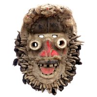 "Máscara Ritual", We-Guere, Costa do Marfim ou Libéria, século XX, madeira, cabelo, resíduos orgânicos, 34x41x24cm [INDISPONÍVEL / UNAVAILABLE]