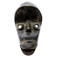 Máscara Tehe Gla, We / Guere /Kran, Libéria / Costa do Marfim, Séc. XX, madeira, corda, pregos, 16x32x10cm – Ref CC19-234