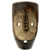 Máscara Ritual, Ngbaka, R.D. Congo, Séc. XX, madeira, pigmentos, 18x30x8cm – Ref CC20-009
