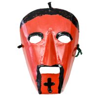 "Máscara de Rituais de Inverno", Filipe Costa, Podence, Macedo de Cavaleiros, 2020, metal pintado, 15x21x10cm [INDISPONÍVEL / UNAVAILABLE]