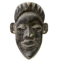 Máscara Ritual, Pende, R.D. Congo, século XX, madeira, 18x26x06cm – CC20-071