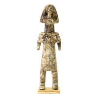 Figura Aklama, Adangbe, Gana, Séc. XX, madeira, pigmentos, 5x19x3cm – REF CCAK20-035