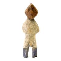 Figura Aklama, Adangbe, Gana, Séc. XX, madeira, pigmentos, 6x17x3cm – REF CCAK20-077 [INDISPONÍVEL / UNAVAILABLE]