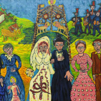 “Casamento na Aldeia” (a partir de Sarah Afonso), 2020, óleo sobre tela, 100x70cm – CCZB20-001 [INDISPONÍVEL/UNAVAILABLE]