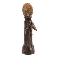 Figura de Fertilidade Biga, Mossi, Burkina Faso, Séc. XX, madeira, couro, 6x21x8cm – Ref CCT21-066