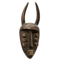 Máscara Ritual, Grebo, Libéria, Séc. XX, madeira, pigmentos, 22x57x13cm – Ref CCT22-085 [INDISPONÍVEL / UNAVAILABLE]