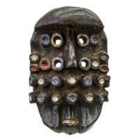 Máscara Ritual, Grebo, Libéria, Séc. XX, madeira, pigmentos, 15x22x13cm – REF CC20-150 [INDISPONÍVEL / UNAVAILABLE]