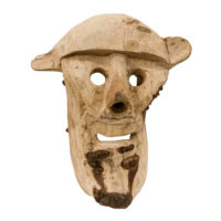 Máscara de Ritual de Inverno Transmontano (diabo), Tó Alves, 2021, Varge - Bragança, bolho de freixo, 30x35x16cm – Ref CCP23-050