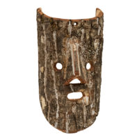 Máscara de Ritual de Inverno Transmontano, Tó Alves, 2022, Varge - Bragança, casca de castanheiro, 18x30x15cm – Ref CCP23-052