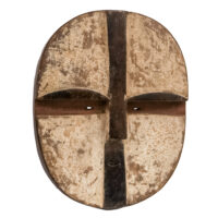 Máscara ritual, Fang, Gabão, Séc. XX, madeira, pigmentos, 25x31x8cm – Ref CCT24-014