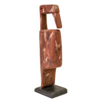 Figura Zoomórfica Aklama (ave), Adan (Adangbe), Togo/Gana, Séc. XX, madeira, pigmentos, 4x20x7cm – Ref CCAK24-004