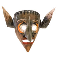 Máscara de Ritual de Inverno Transmontano, Alto (Alberto Leal), 2023, Bragança, metal, tintas, 30x25x13cm – Ref CCP24-022