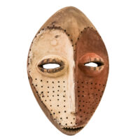 Máscara ritual de Iniciação, Lega, R.D. Congo, Séc. XX, madeira, pigmentos, 19x28x6cm – Ref CCT24-101