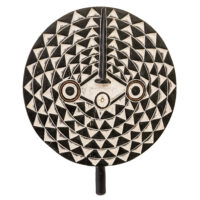 Máscara Ritual do Sol, Bwa, Burkina Faso, Séc. XX, madeira, pigmentos, 40x48x4cm – Ref CCT24-108