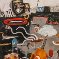 O Ladrão de Coisas (Redondas), Isaac, 2024-11-02, Porto, técnica mista sobre cartolina, 74x105cm – Ref CCIS25-001