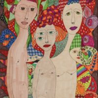 Sem título, Clara Probanza, 2025, País Basco, caneta sobre papel, 22x30cm – Ref CCCP25-004